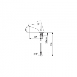 bez uzavracch kohout, F 3/8", AB zazen