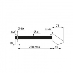 instalace skrz ze, tlouka zdi 1 a 200mm