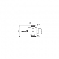 MM 3/4", prtok 75 l/min