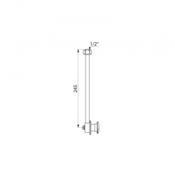 pvod F 1/2", dlka 174mm