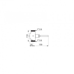 WC pm ventil 1" 1/4, s ovldac pkou