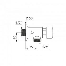 rohov ventil 1/2"